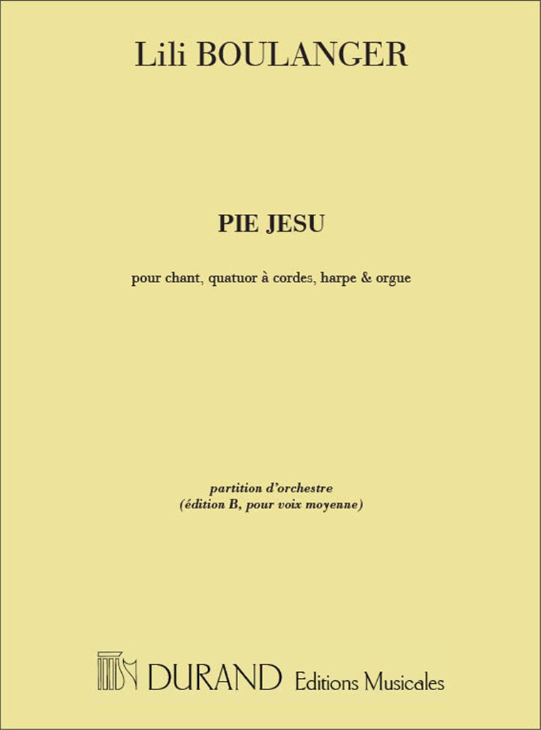 Pie Jesu, Pour Chant, Quatuor A Cordes,